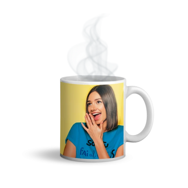 Tazza Magica Nera 11 Oz in Ceramica