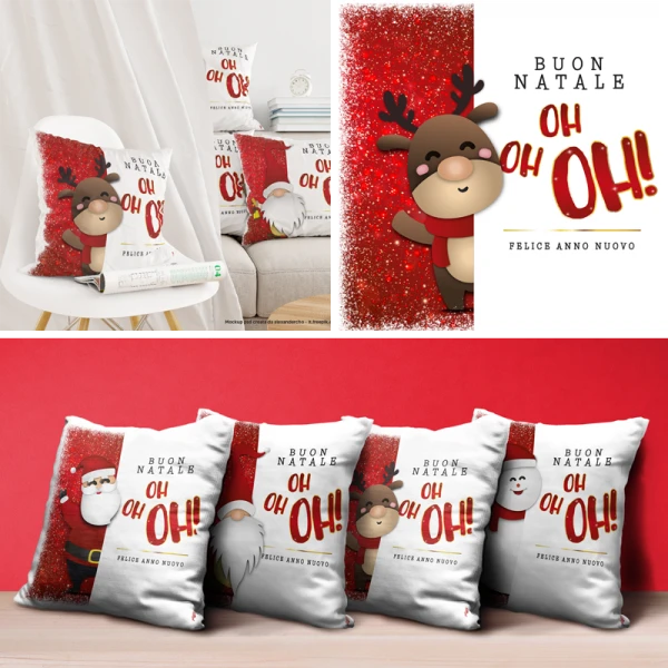 Federa Quadrata FullPrint Natalizia