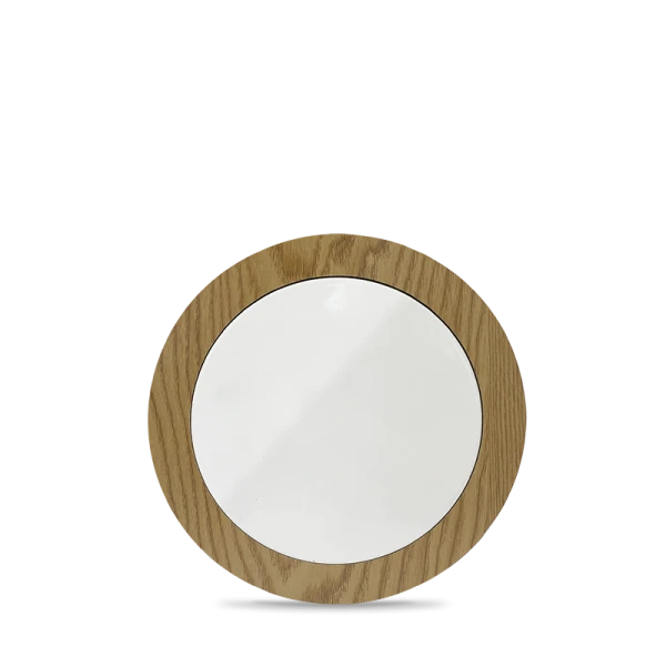 Sottopentola ceramica con bordo in legno