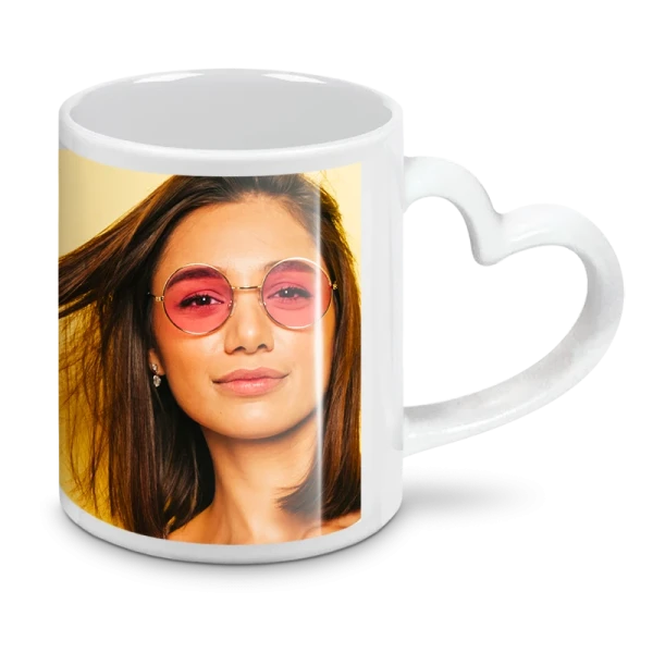 Tazza Bianca con Manico Cuore in...