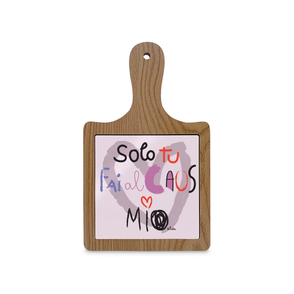 Magnete in Ceramica con Bordo in Legno