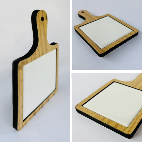 Magnete in Ceramica con Bordo in Legno