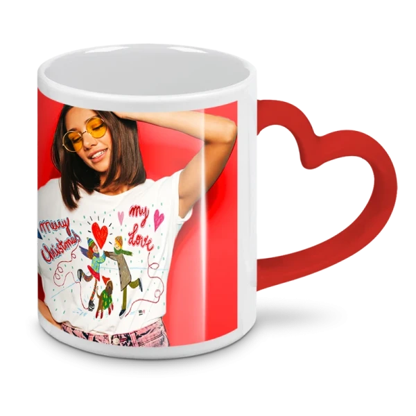 Tazza Bianca con Manico Cuore in...