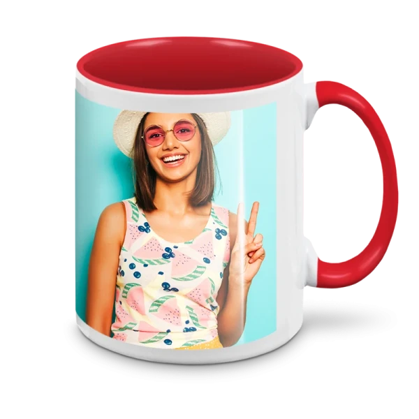 Tazza Bianca con Manico ed Interno...