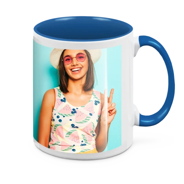 Tazza Bianca con Manico ed Interno...