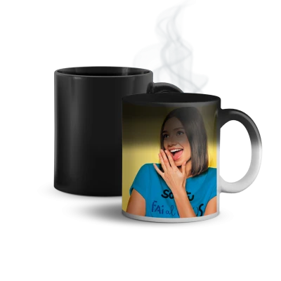 Tazza Magica Nera 11 Oz in Ceramica