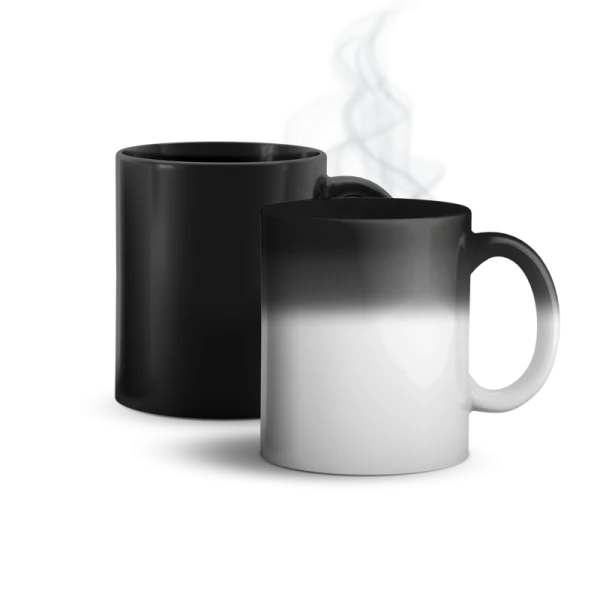 Tazza Magica Nera 11 Oz in Ceramica
