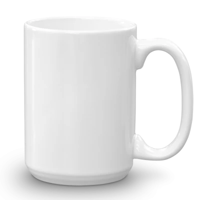 Tazza Bianca Maxi 15 Oz in Ceramica