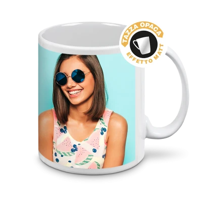 Tazza Bianca Opaca 11 Oz in Ceramica