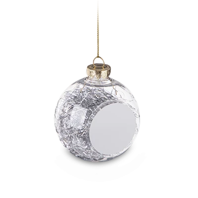 Palla Di Natale Trasparente con Filamenti