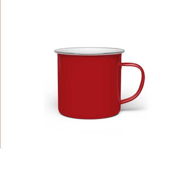 Tazza in Alluminio 10 Oz con Bordo Silver