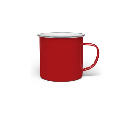 Tazza in Alluminio 10 Oz con Bordo Silver