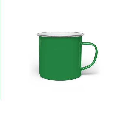 Tazza in Alluminio 10 Oz con Bordo Silver