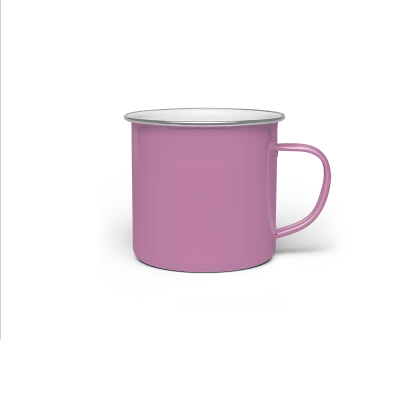 Tazza in Alluminio 10 Oz con Bordo Silver