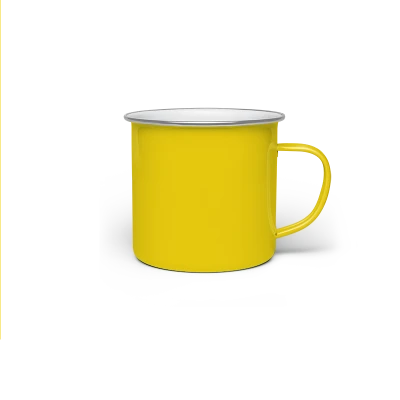 Tazza in Alluminio 10 Oz con Bordo Silver