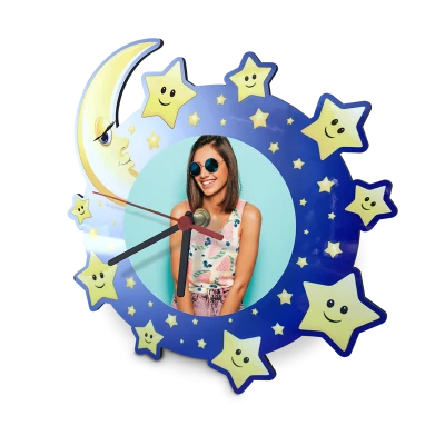 Orologio Luna in Mdf