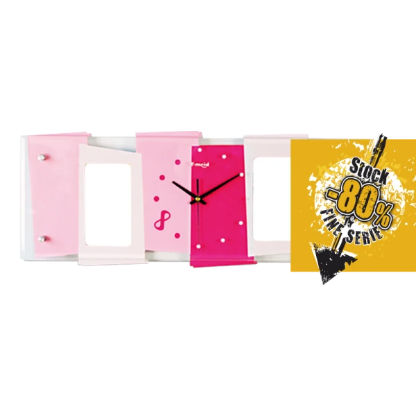 Orologio MDF e Vetro