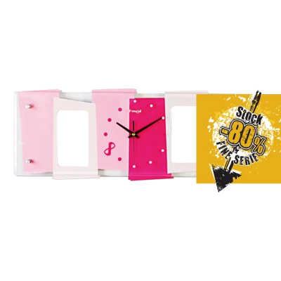 Orologio MDF e Vetro