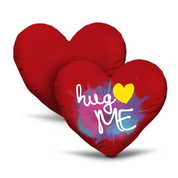 Federa Cuore Cotone 40x40 Rossa