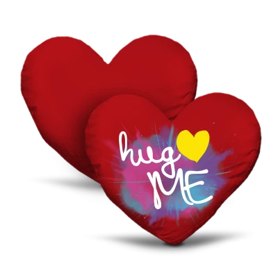 Federa Cuore Cotone 40x40 Rossa