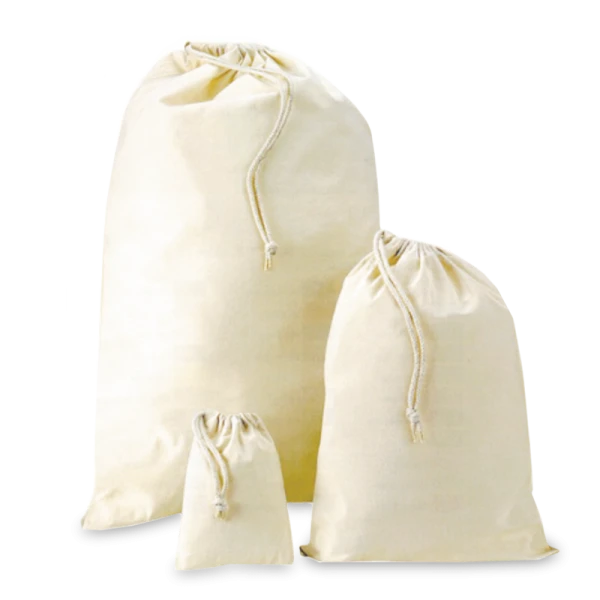 Sacchetto Cresima in cotone bicolore bianco e color avana - MilleMotivi